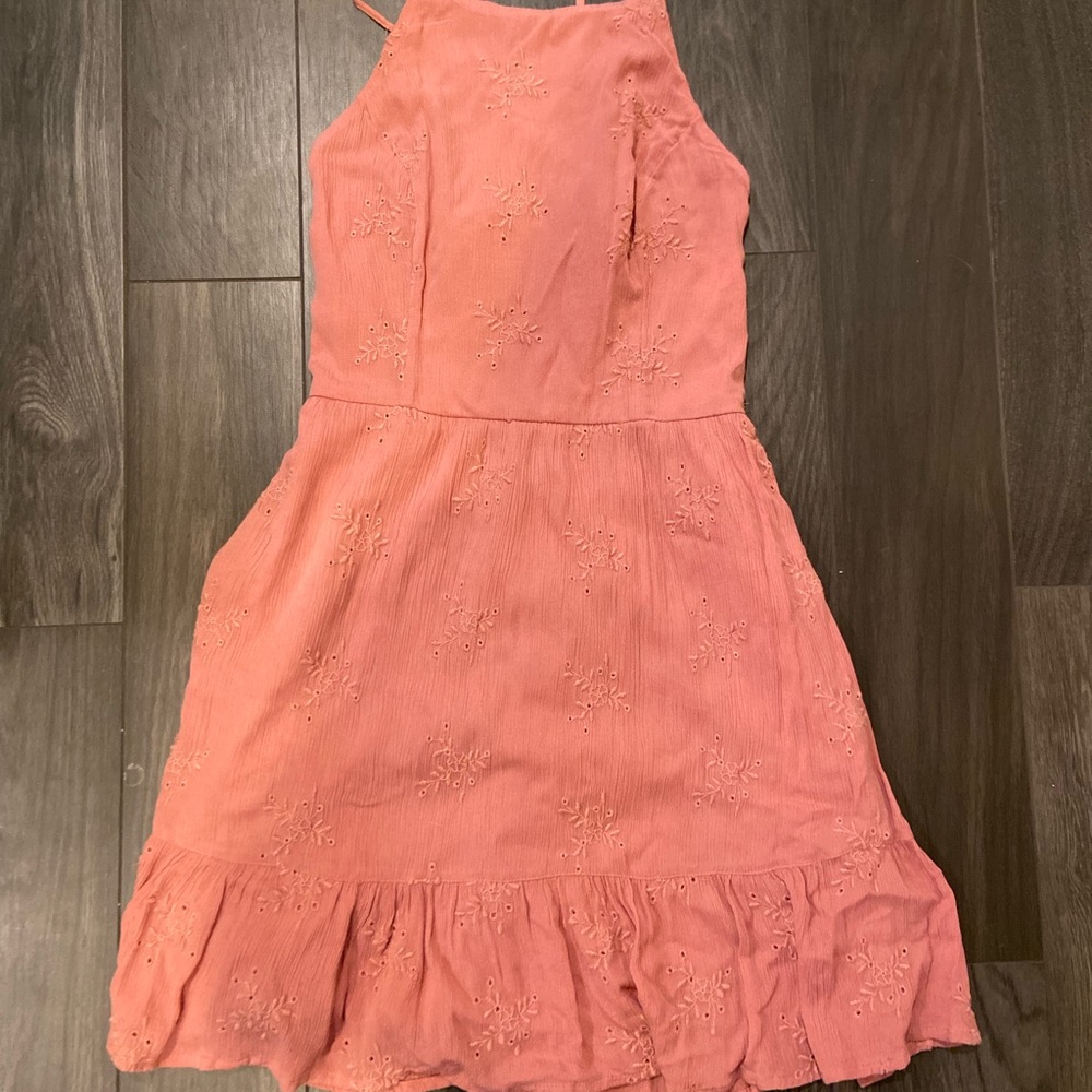 NWT!! Pink Eyelet Hollister Dress